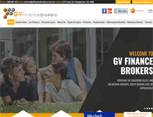 Tablet Screenshot of gvfinancebrokers.com.au